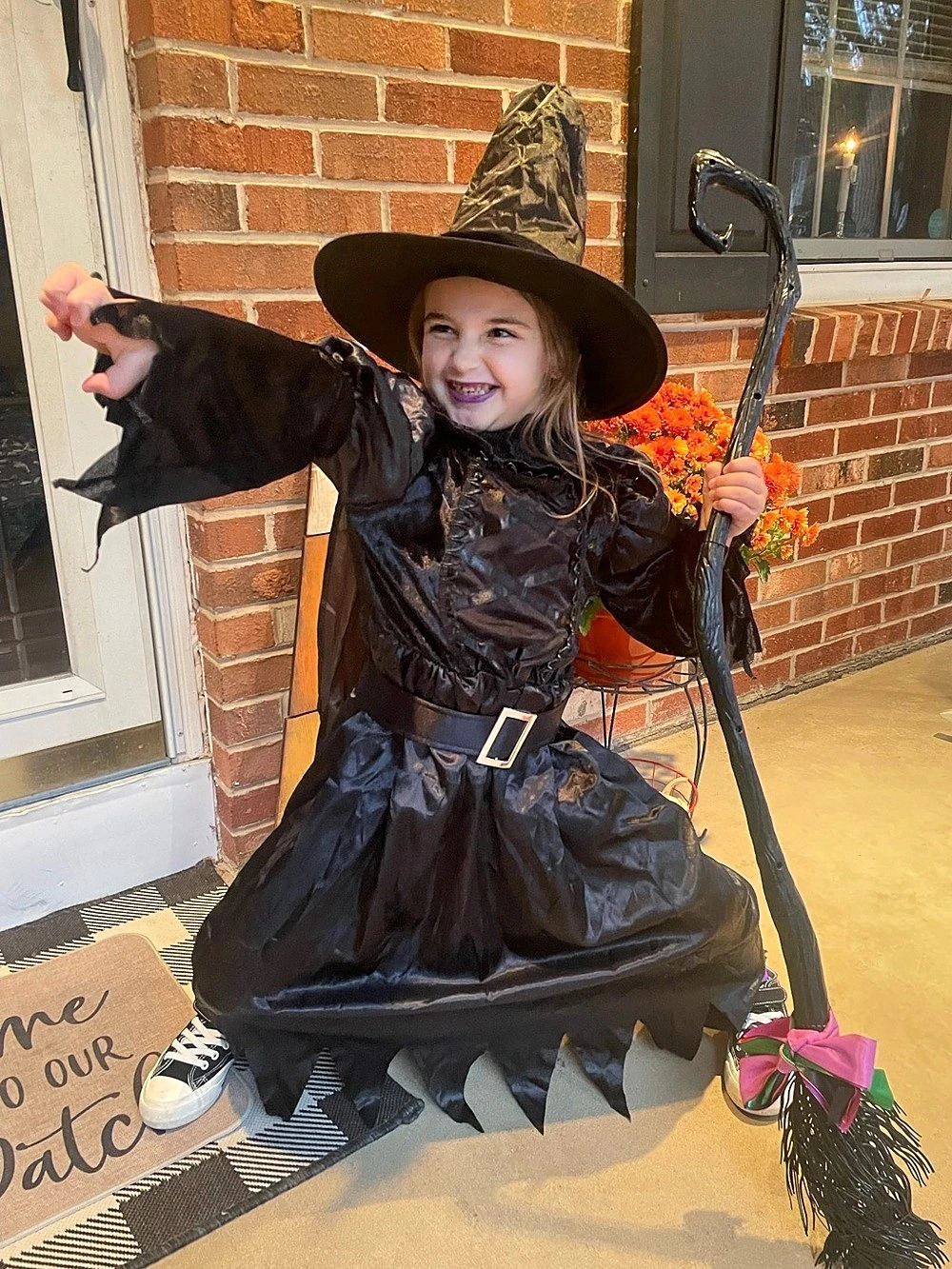 Spooktacular Creations Witch Costume Black Girls Small Like New